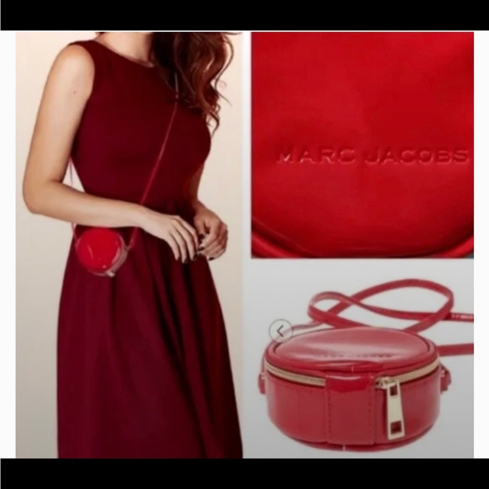 Marc Jacobs Patent Leather Red Mini Circle Bag - Picture 1 of 6